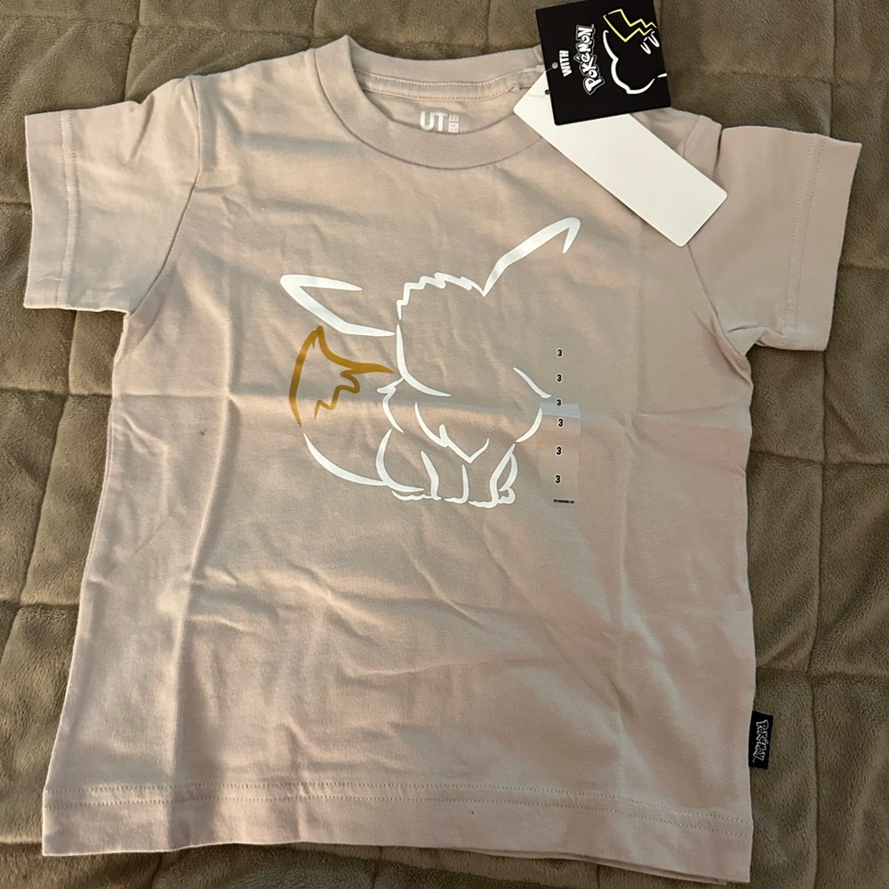 Uniqlo UT Pokémon toddler size Cream Tee